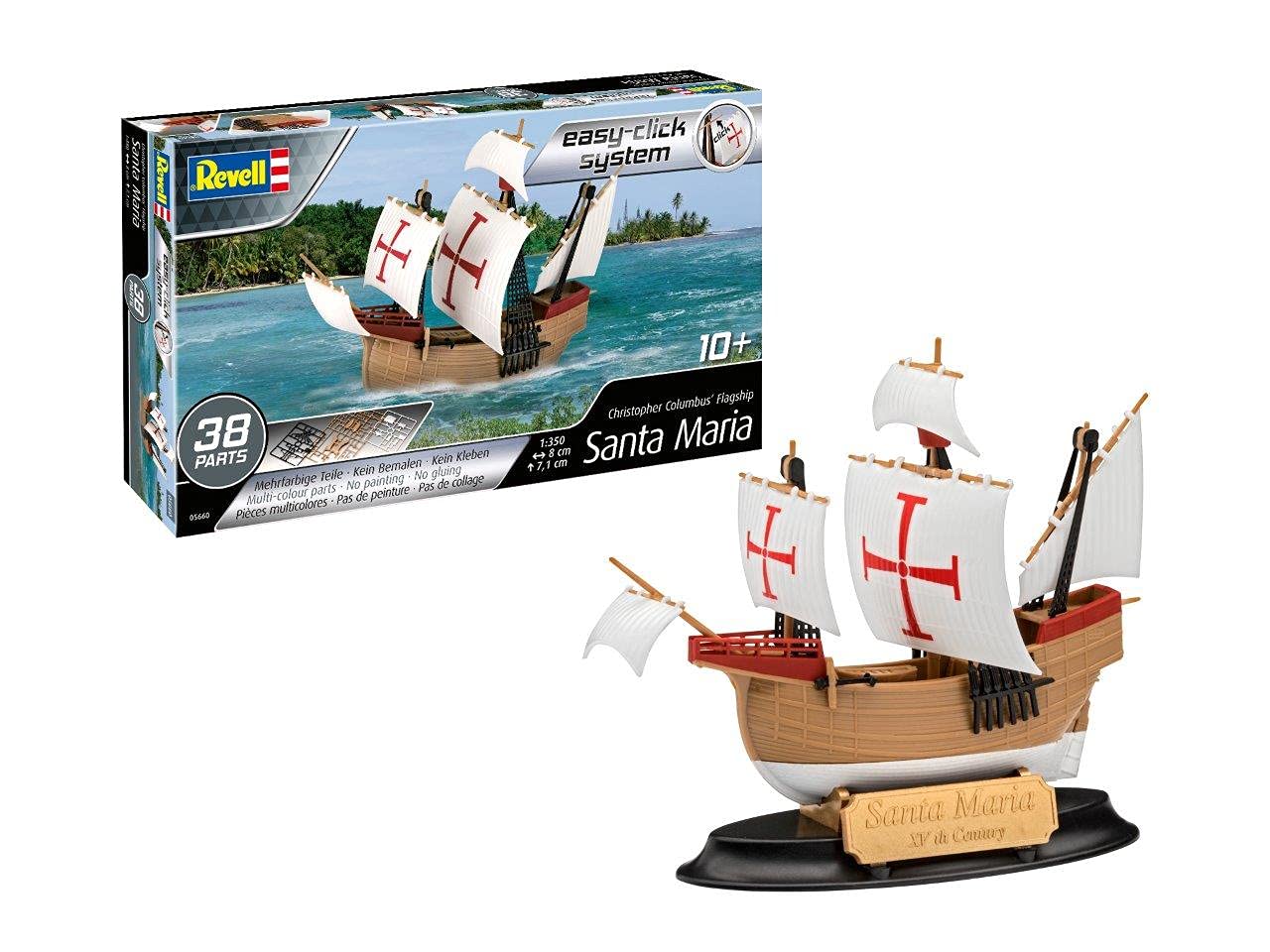 

German level Santa Maria plastic model 05660 1/350