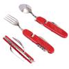 1Pc/ 1 Set Folding Spork Heat-resistant Detachable Anti-scalding Stainless Steel Multi-Functional Folding Fork