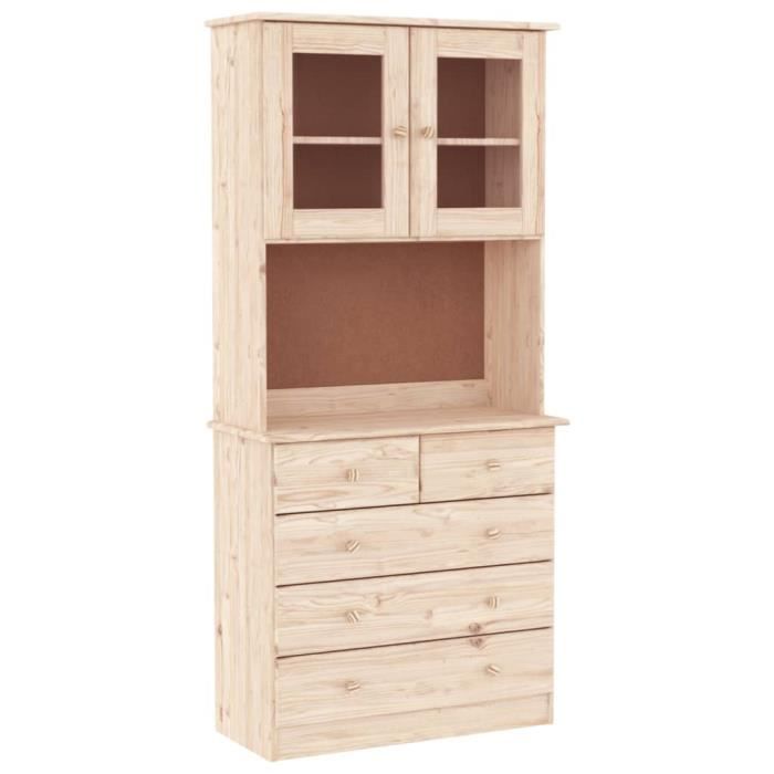 VidaXL Buffet ALTA 77x35x165 Cm Solid Pine Wood 3187779