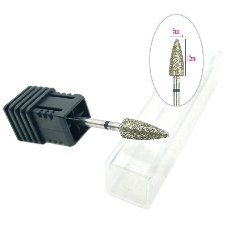20pcs Diamond Nail Drill Milling Cutter for Manicure Rotary Bits Cuticle Clean Accessory Dental Diamond Burs Polisher 2.35mm