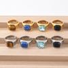 Men's/Women High Quality 316LStainless Steel Onyx Party Rings Fashion Trend Titanium Steel Ring  Jewelry