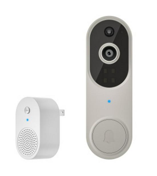 Smart Wireless Video Doorbell with Remote Intercom for Home Security