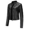 Women 'S Rivet Leather Jacket Women 'S Short Spring And Autumn Jacket Long Sleeve Women 'S Jacket Stand Collar Fashion Jacket