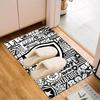 Shield With Star Emblem Printed Office Carpet Chair Cushion  Entryway Rug, Rugs for Living Room, Bedroom Christmas gifts