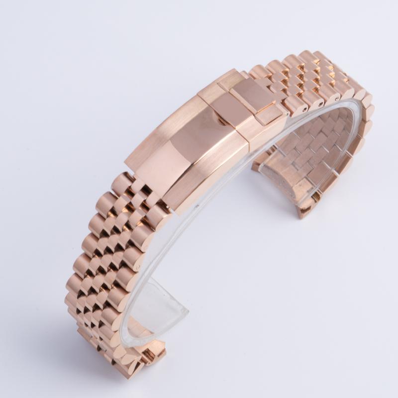 316L Stainless Steel Watchband 20mm Wristband For Rolex Strap For DAYTONA SUBMARINER DATEJUST Watch Accessories Fold Buckle