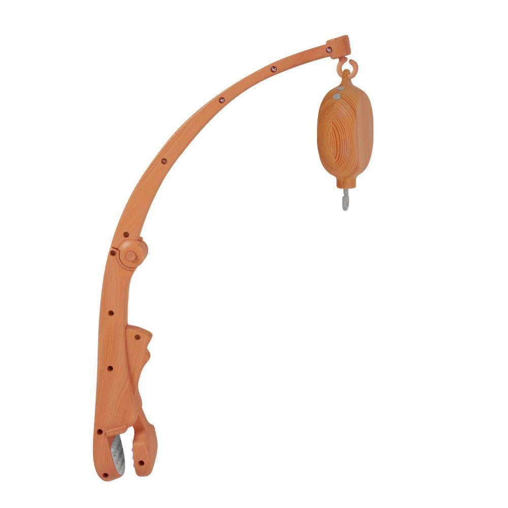 Clamp Mount Baby Crib Mobile Wood Grain Infant Bed Decor Detachable Bed Hanging Toy  Infant Bed