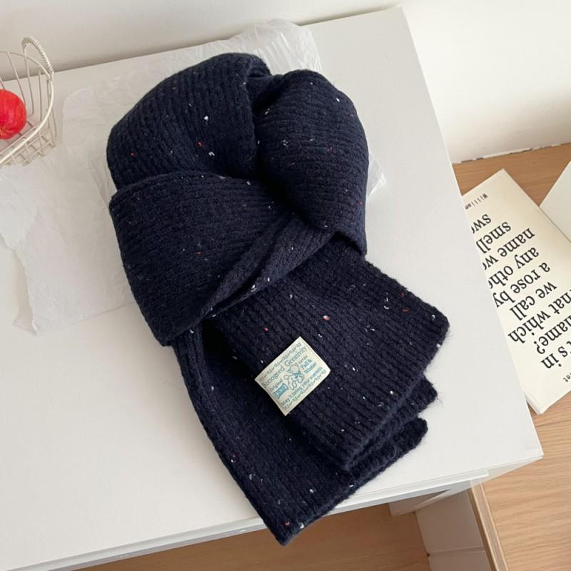 Womens Winter Wool Blend Knitted Beaded Scarf Gloves Set Casual Chic Accessory In Multiple Colors