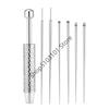 Taper Insertion Pin Tool Internal Thread Piercing For Tragus Lip Nose Piercing Stretching Tool Jeweler's Pick Up Tool