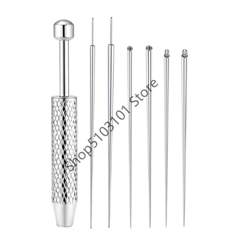 

Taper Insertion Pin Tool Internal Thread Piercing For Tragus Lip Nose Piercing Stretching Tool Jeweler s Pick Up Tool