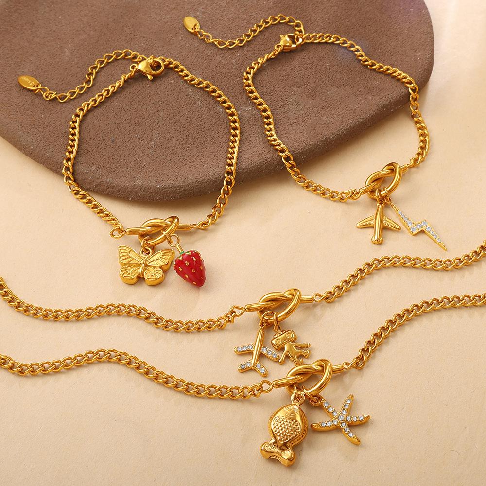 Niche daily versatile adjustable bracelet multi-style cute dolphin pendant jewelry