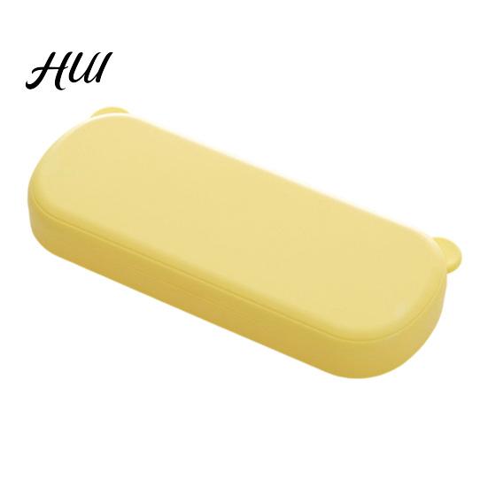 Pencil Storage Box Large Capacity Case with Compartments, Macaron Color Plastic Stationery Box, Portable Student Pen Bag for School Office Home
