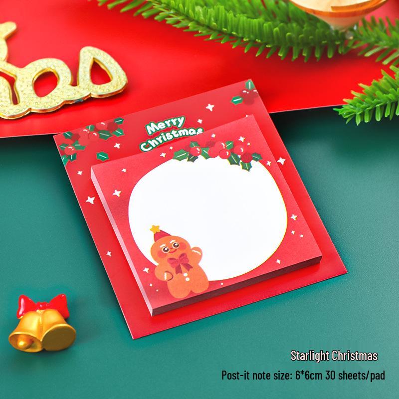 Kreative Cartoon Weihnachts-Haftnotizen - Niedliche Memo-Papier-Geschenke für Schüler