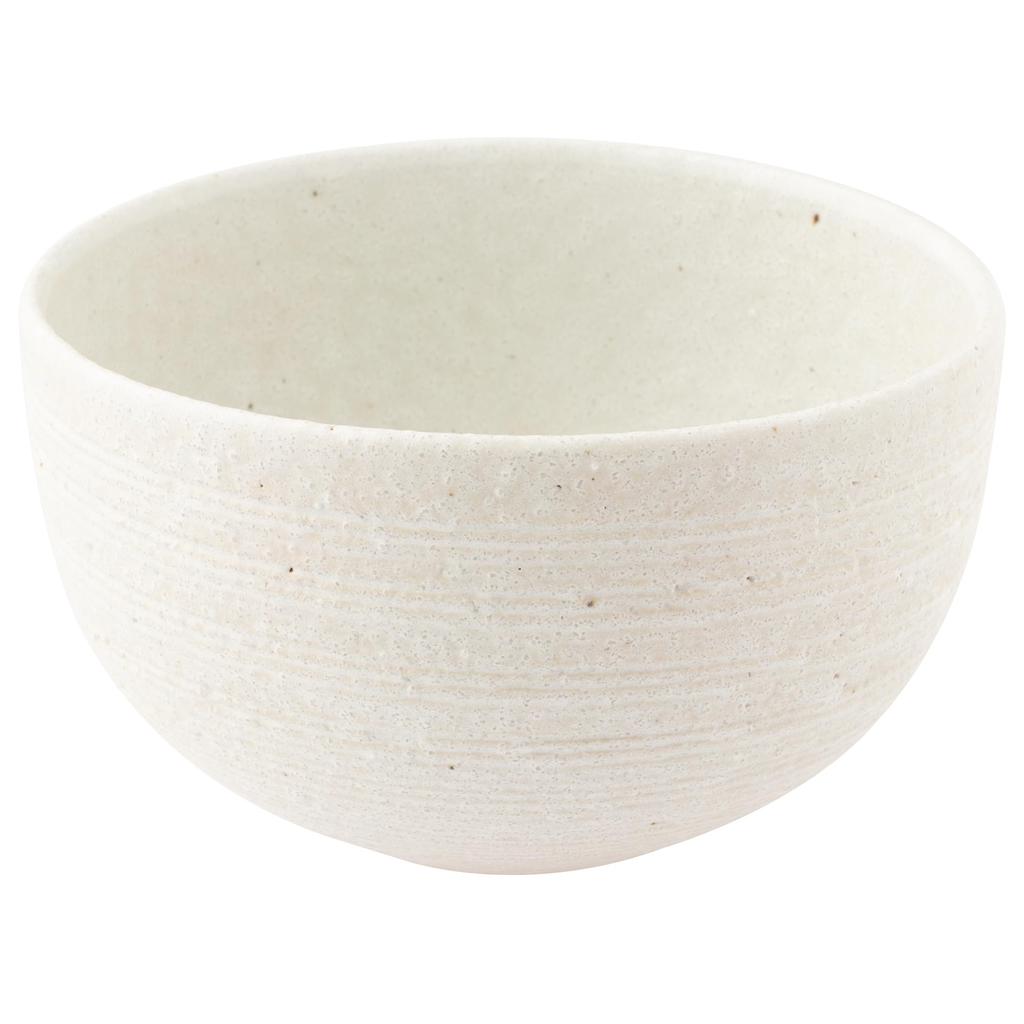 Marui Seito Shigaraki Ware Hechimon Bowl, 600ml Capacity, White, Combed Eyes, MR-3-4568