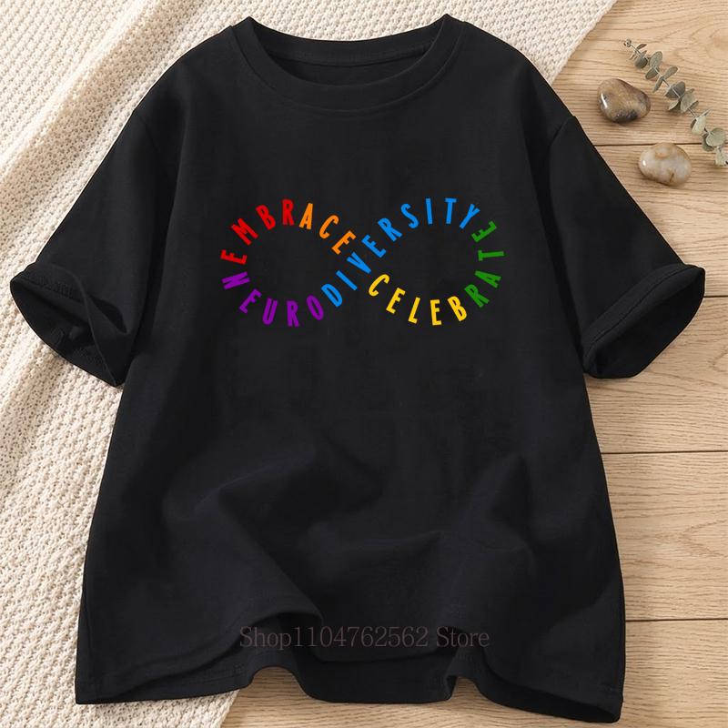 

Autism Graphic Print Tshirts Summer Women Clothing Casual Fashion Minimalist High Quality Tops Loose ONeck Short Sleeve Tees 3XL