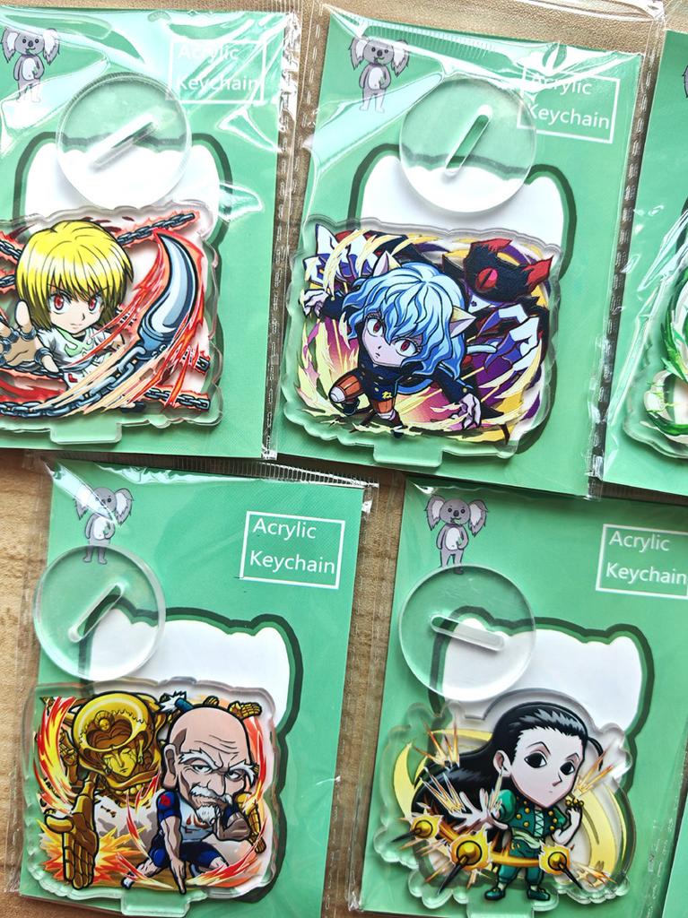 Anime Hunter X Hunter GON·FREECSS Mini Acrylic Figures Cute Cartoon Flat Models Desk Standing Decoration Plates Collectibles