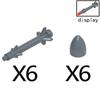 MOC Compatible Military Character Building Blocks Accessories Missile Models Fighter Jet Assembly Children's Toy Mini Brick Gift