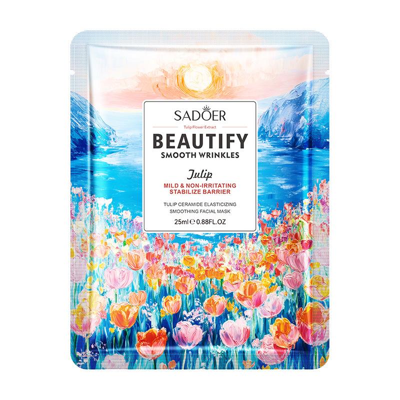 5PCS Rose Vitamin C Moisturizing Mask 25ml Hydrating Moisturizing Mask Skin Care Products