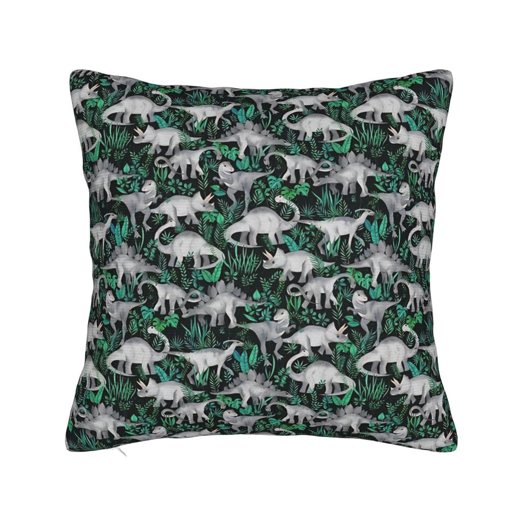 Pillow Cover Fun Dinosaur Pattern Novelty Pillow Case For Sofa Couch Bed Living Room Pillowcases