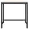White Table 80 x 50 x 77 cm Engineered Wood and Steel