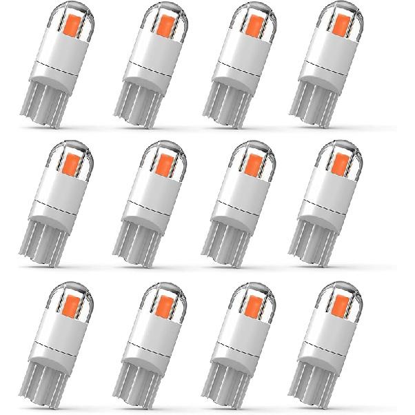 194 Led Car Bulb 3030 Chipset 2SMD T10 194 168 W5W Led Wedge Light Bulb 1.5W 12V License Plate Courtesy Step Map Lights Trunk Lamp Clearance Lights