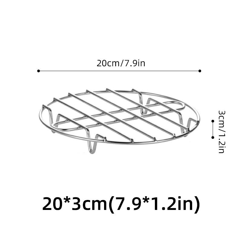 Microwave Oven Empty Grid Stainless Steel  BBQ High Chassis Fried Shelf Bracket Air Fryer Kitchen Cooker Accessories Barbecue