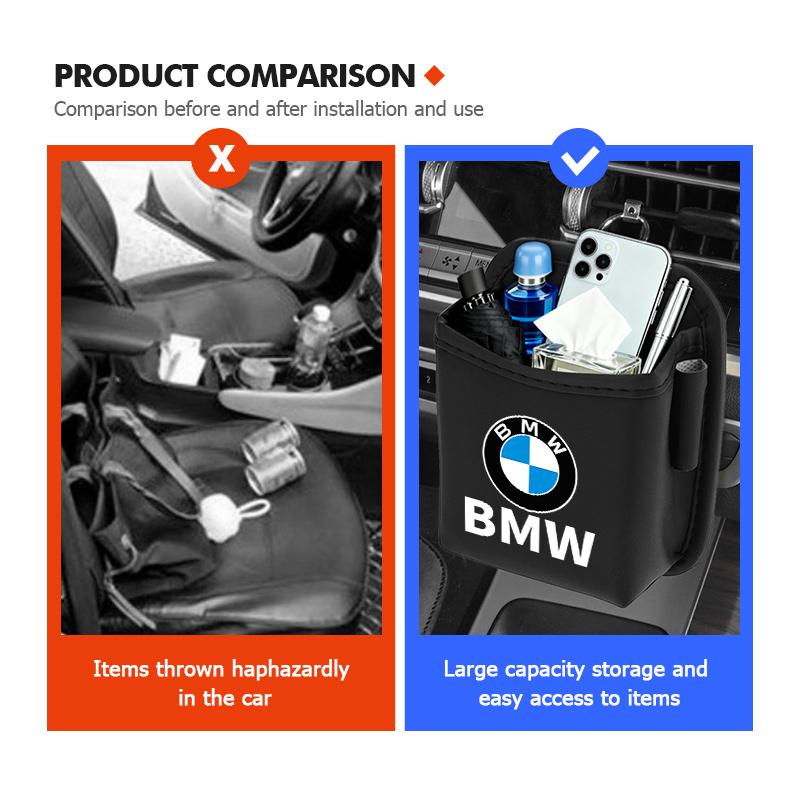 bkrna3 Car Storage Box Phone Charge Air Vent Outlet Pocket Organizer For BMW M Sport M2 M3 M4 M5 M6 E46 E90 E60 F10 F20 E87 X3 X6