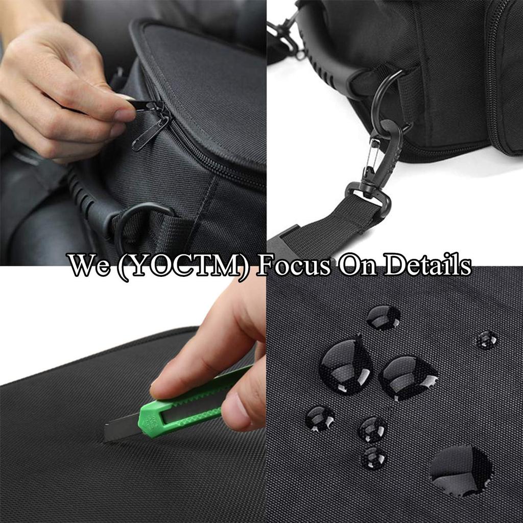 YOCTM Under Seat Organizer For 2007-2025 Jeep Wrangler JK JL JLU 4XE Sports Rubicon Gladiator JT Backseat Rear Under Seat Storage Bags Black Portable