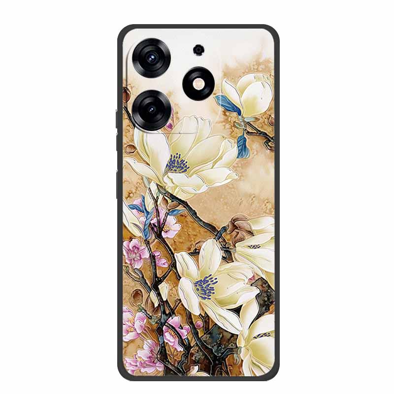 3D Emboss Case For Realme C61 Phone Case Relief Flowers Shockproof Silicone Soft Coque For Realme C61 Back Cover Case RealmeC61