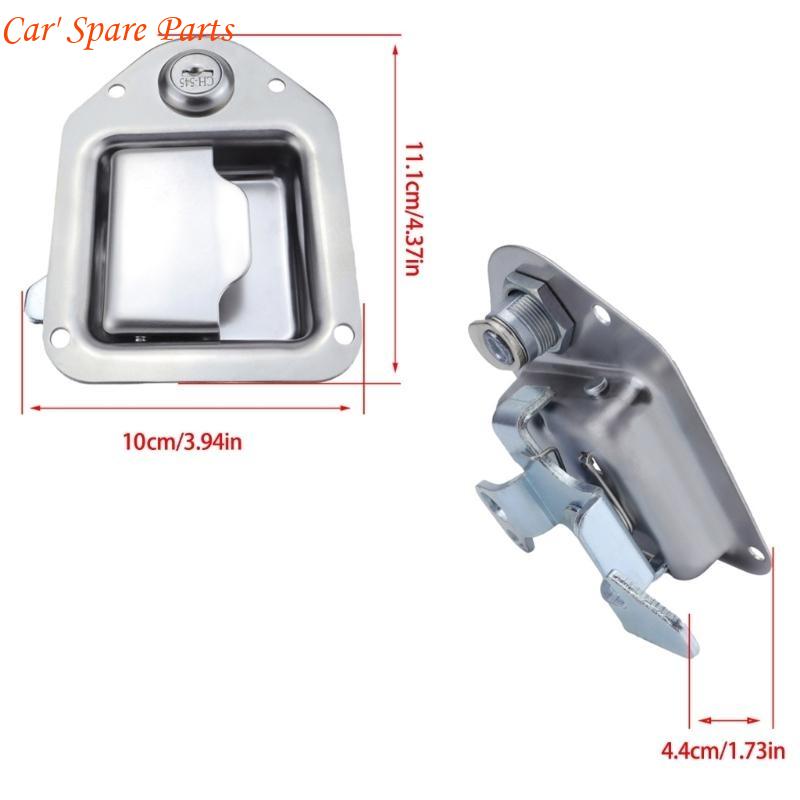 Y4UA Truck Tool Box Latches Stainless Steel Lock Replacement Handle with 2 For Campers Trailer Door ToolBox