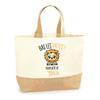 Giulia Jute Bag Down with the Paws Lion | Beach Tote Mother's Day Shopping Cotton and Jute Canvas Gift Idea