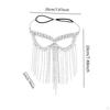 Rhinestone Tassel Mask Shiny for Women Cosplay Music Festival Mardi Gras
