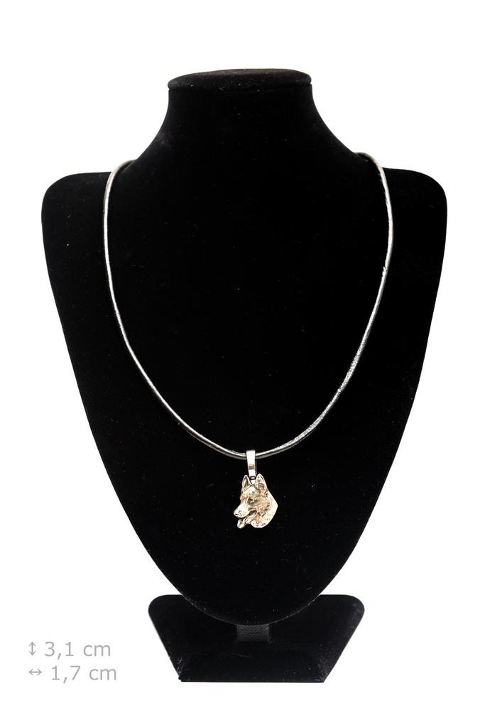 German Shepherd Dog, Alsatian Wolf Dog - Dog necklace, silver-plated pendant for the dog lover, subtle jewellery by Art-Dog
