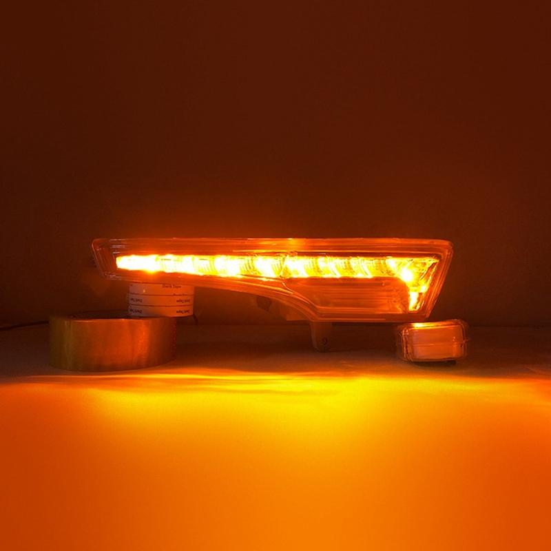 A28G-Blue Low LED Daytime Running Light Assembly For Nissan Teana Altima 2013-2015 White DRL Amber Turn Signal Lights