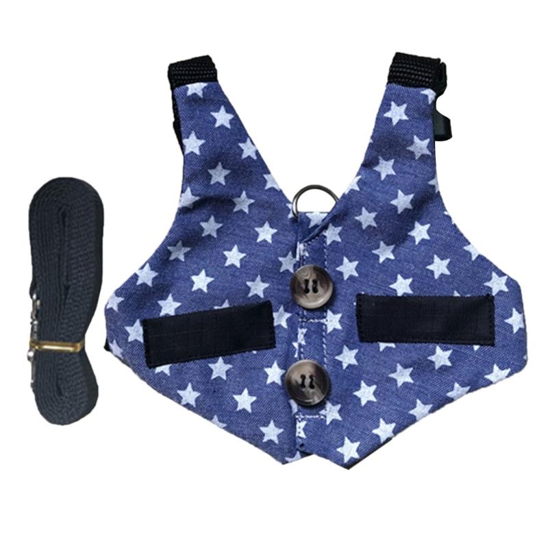 Pet Harness and Leash Small Animal Suit Vest Harness Outdoor Activity Training Small Pet Leash Clothes for Guinea Pigs