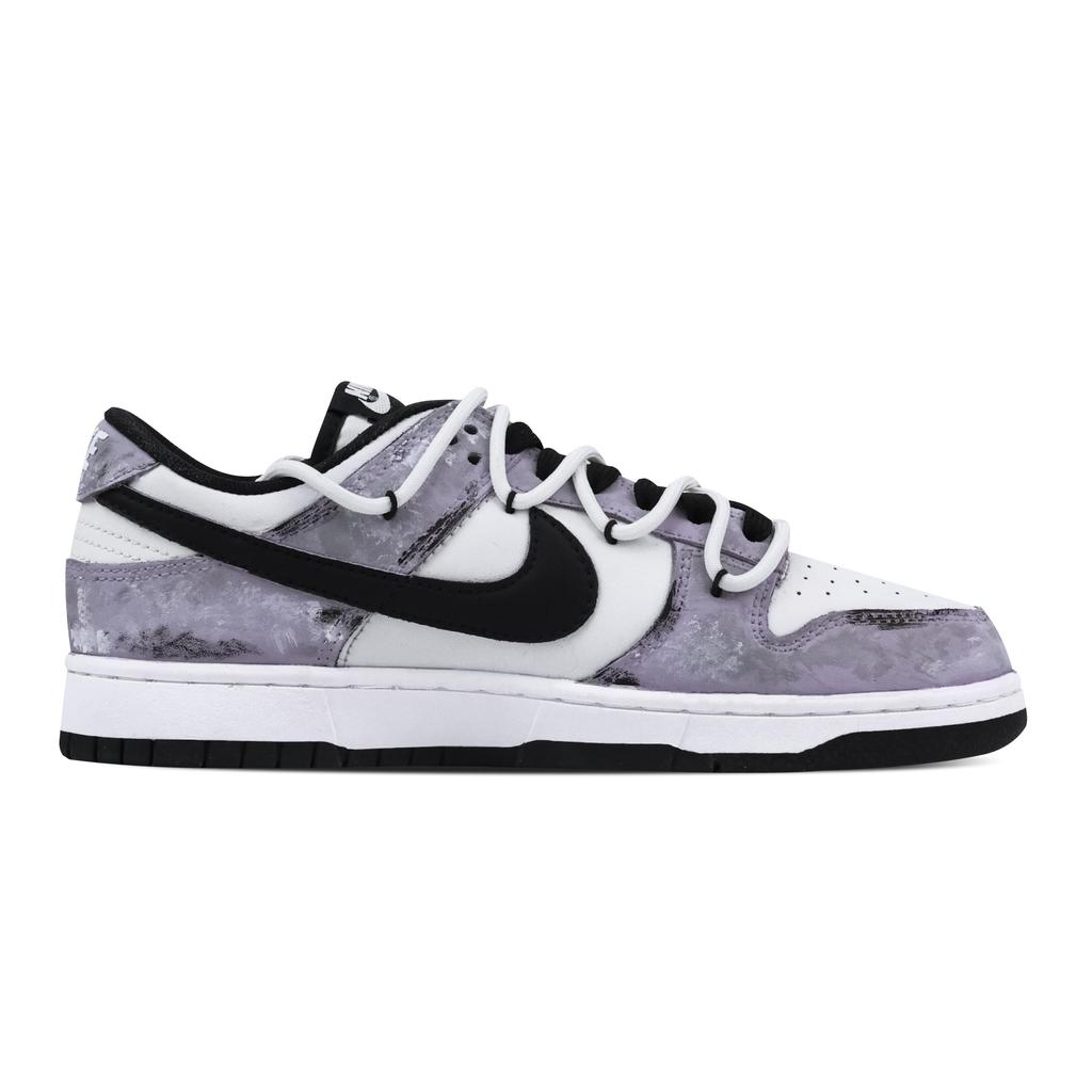 Nike Dunk Dusty Purple Snow Trace Slip Resistant Abrasion Resistant Low Top Skateboard Shoes Unisex Purple HF5441-100(Team773-1)