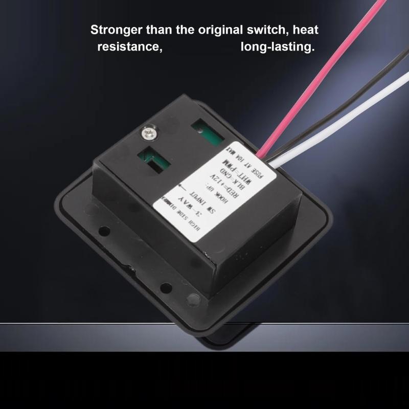 High Durability DC12V Toggle Dimmer Switch Ensuring Safe Lighting Control In Motorhomes And Yachts For Marine Truck Use