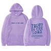 Large Size Casual Hooded Sweatshirt Solid Color Letter Printed Long Sleeve Plush Sweatshirt