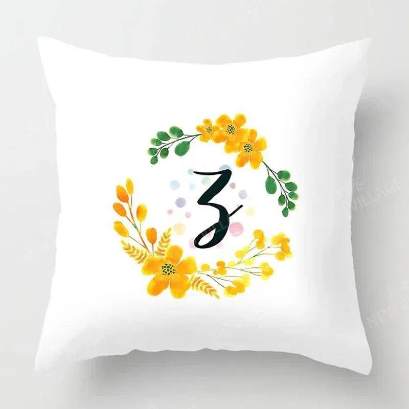 Nordic Fall Home Decor Autumn Throw Pillow Case Sofa Cushion Cover Modern  Letter