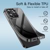Original Transparent Black Silicone Soft Case For iPhone 15 Pro Max Carcasa Ultra Thin Case for iPhone 14 13 12 Mini 11 Pro Max