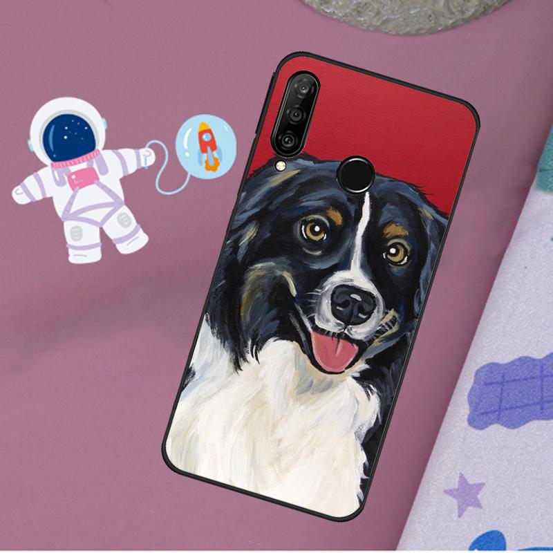Cartoon Border Collie Case For Huawei Nova 5T 9 10 SE 3i 7i 8i 11i Y60 Y61 Y70 Y90 P40 P30 Lite Mate 60 P60 Pro