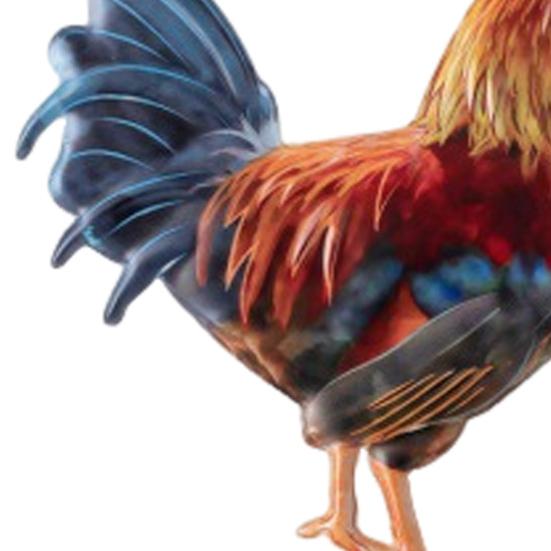 Metal Rooster Decoration Wall or Door Decor Rooster Sign Realistic Rooster Decoration for Farmhouse Living Room Porch Yard Decor
