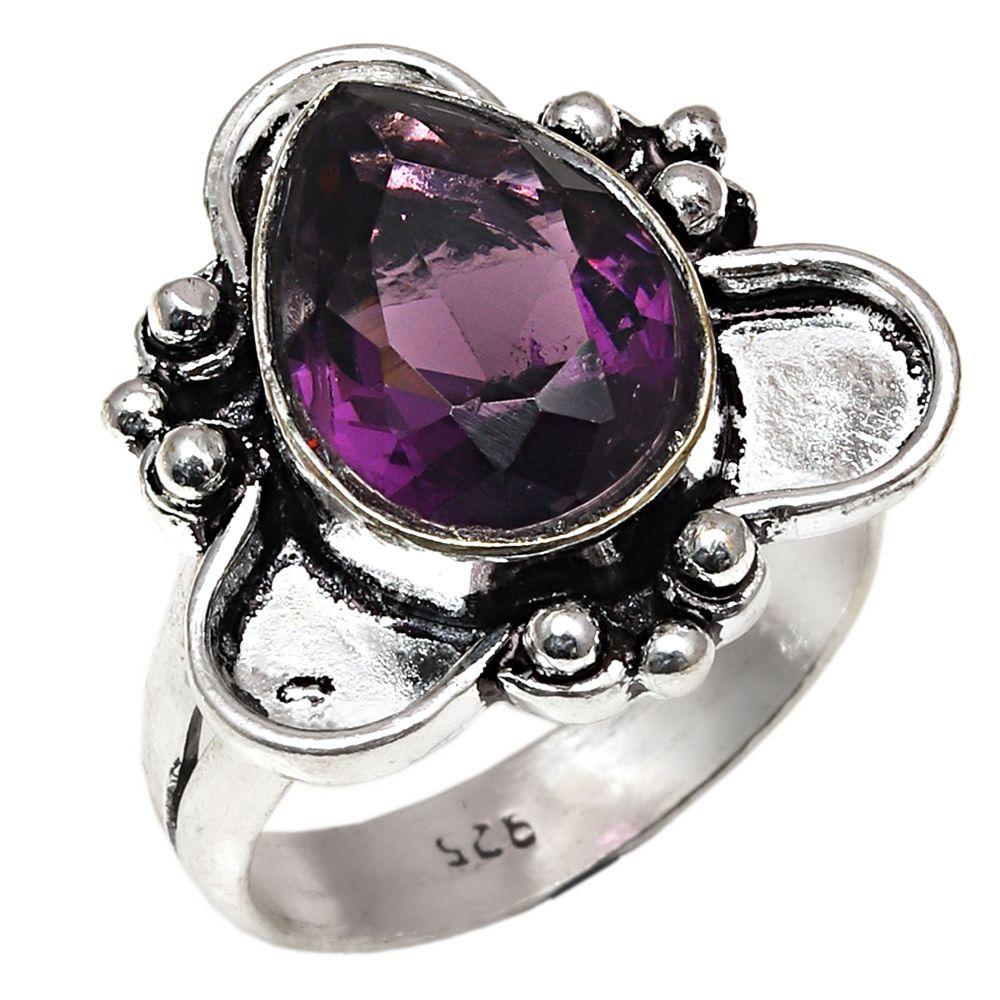 

Amethyst Quartz Gemstone Handmade Silver Jewelry 9