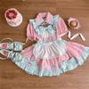 [SDSXZWG] Maid Lolita Kleid Set, Kurzarm, Abnehmbarer Kragen, Hohe Taille, Schlankmachendes Kostüm, Schleife, Rüschenschürze, Cosplay, Subkultur Stil, Schnitt