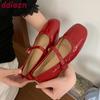 Fashion Female Soft Footwear Buckle Strap Ladies Flats With Shoes 2025 New Fashion Shallow Women Flats Mary Janes Lolita Shoes