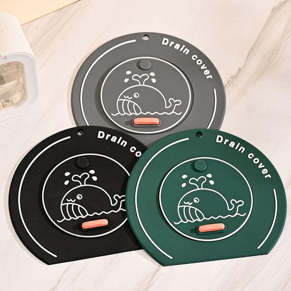 Anti-odor Floor Drain Mat Silicone Kitchen Sink Seal Mat for Bathroom Hair Collection