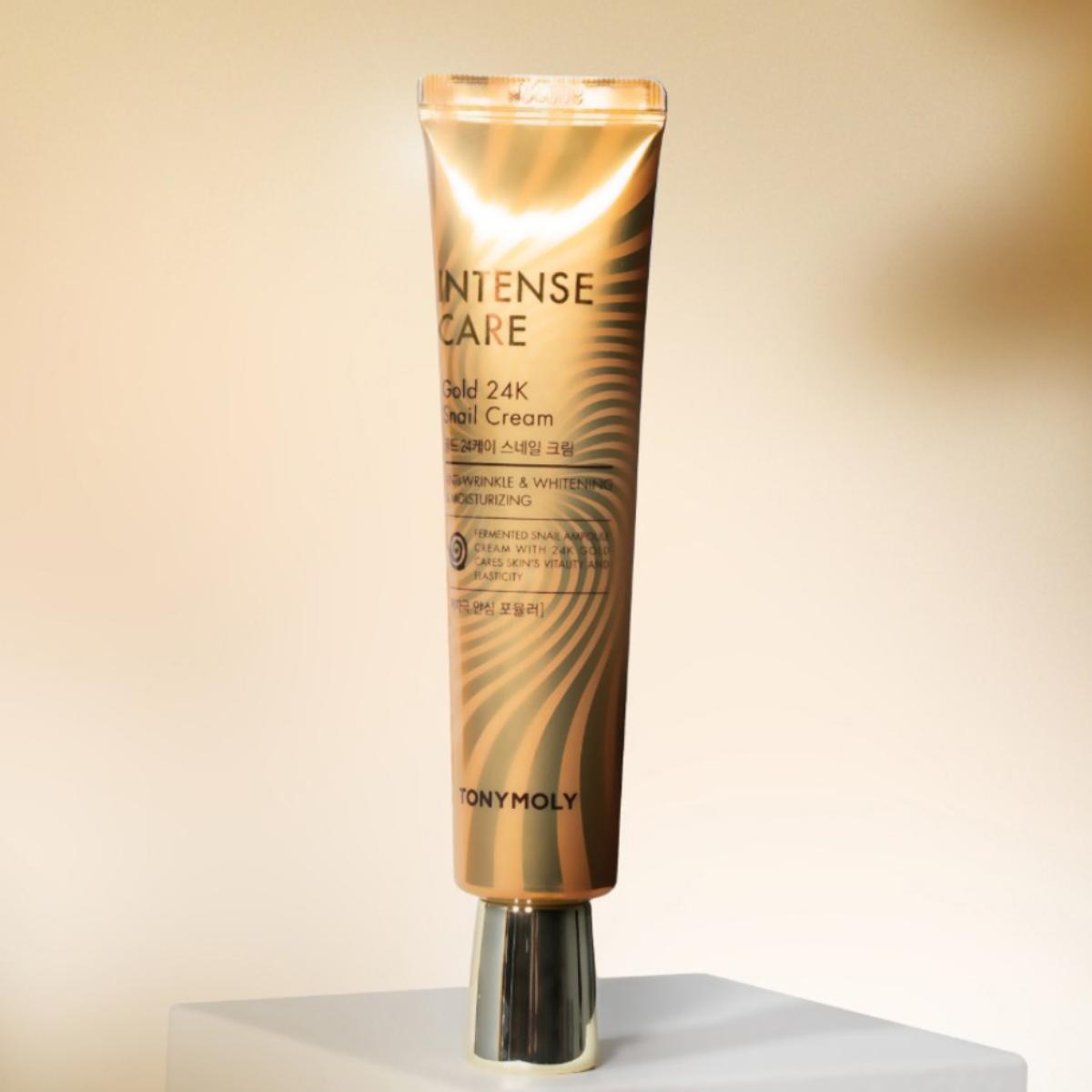 

Tonymoly Интенсивный уход Золотой 24K Улиточный крем 30мл 30ml X 1PCS