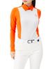 Turtleneck OR00 [Munsingwear] Long-sleeved Shirt, Warm, Stretchy, Fleece-lined, Golf, MGWWJB11, Women's, (orange)
