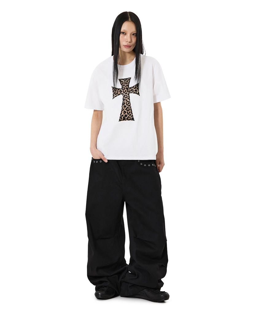 Opeunyadeu(Owai) Animal Cross Tee - White