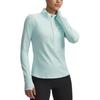 Under Armour Half Zip Stand Collar Pullover Long Sleeve Regular T-Shirt Women tops 1379349-703