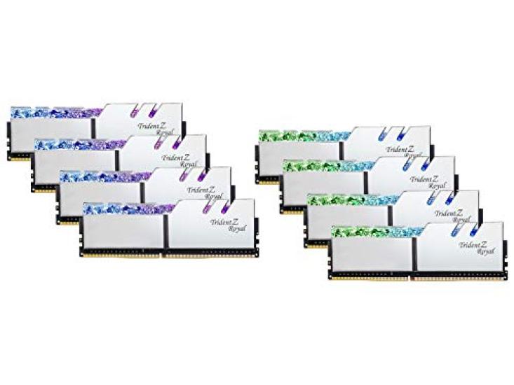 

DDR4 Memory TridentZ Royal Series 256GBKit x 8 Bonus sticker included G.Skill DDR4-3600 (32GB discs) F4-3600C18Q2-256GTRS